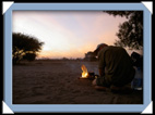 Camping au camp des Sans.( peuple san )